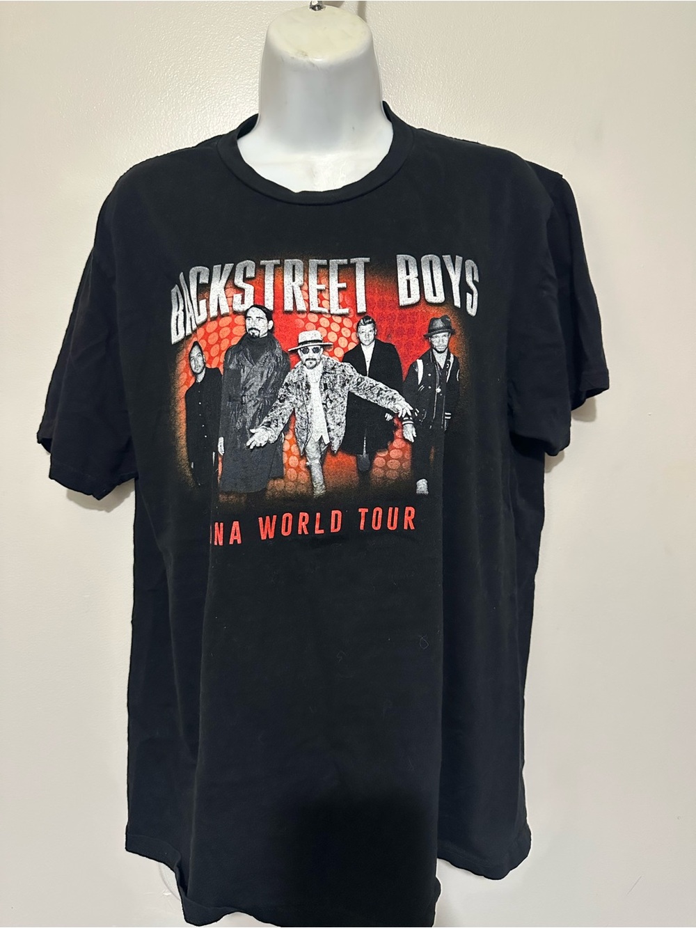 Black 'In A World Tour' Graphic Tee Size large
